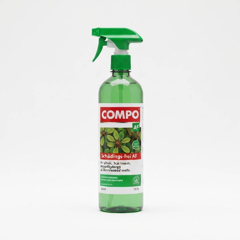 COMPO Schädlings-frei plus AF - Spray gegen Blattläuse, Schildläuse, Wollläuse, Buchsbaumzünsler & Co. - für Zierpflanzen und Kernobst - 500 ml - anwendungsfertiges Insektizid