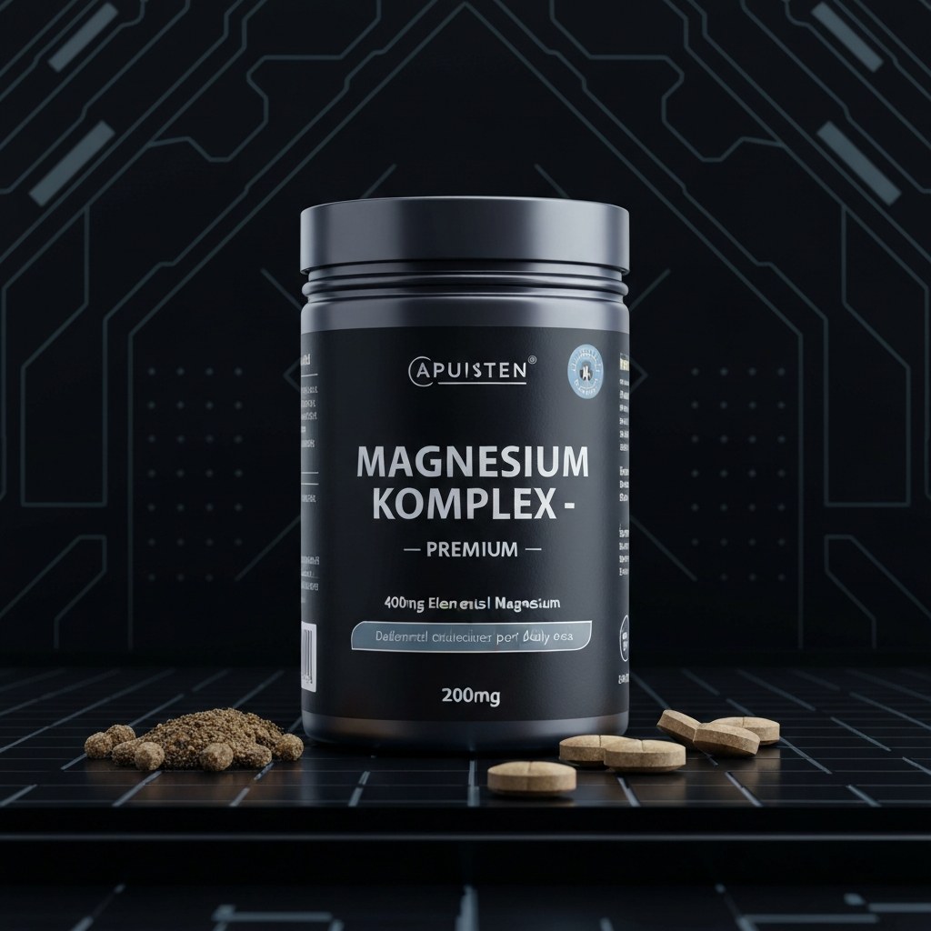 Magnesium Komplex - Premium: Aus 5 hochwertigen Verbindungen - 400mg elementares Magnesium pro Tagesdosis
