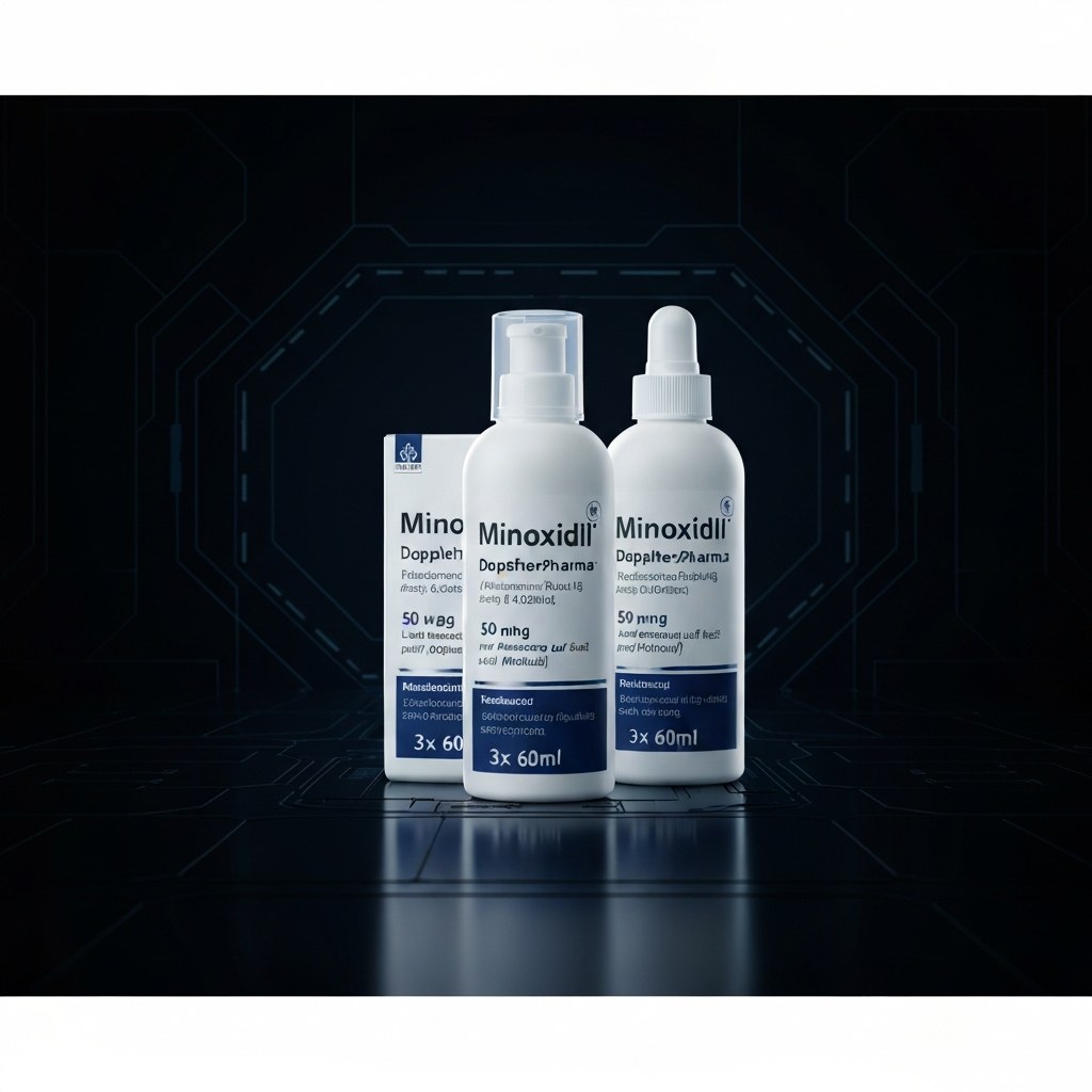 Minoxidil DoppelherzPharma 50mg/ml (5%) Lösung zur Anwendung auf der Haut (Kopfhaut) – 3x 60ml