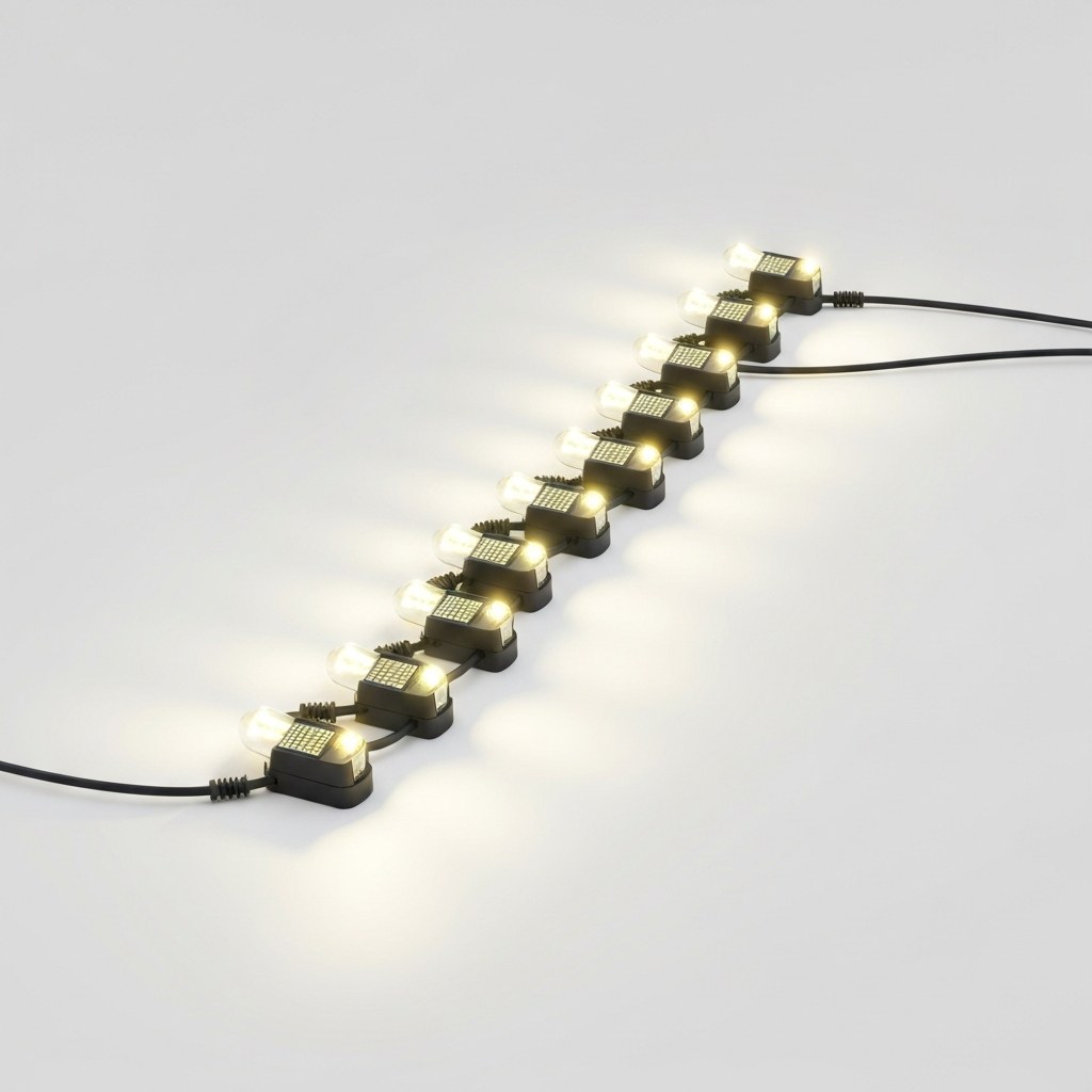 Moxled Solar Lichterkette Außen 60 LED, 11 m