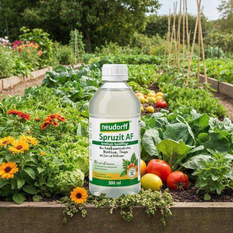 Neudorff Spruzit AF Schädlingsfrei – Bekämpft Schädlinge wie Buchsbaumzünsler, Blattläuse, Thripse an Zierpflanzen, Gemüse, Obst und Kräutern, 500 ml