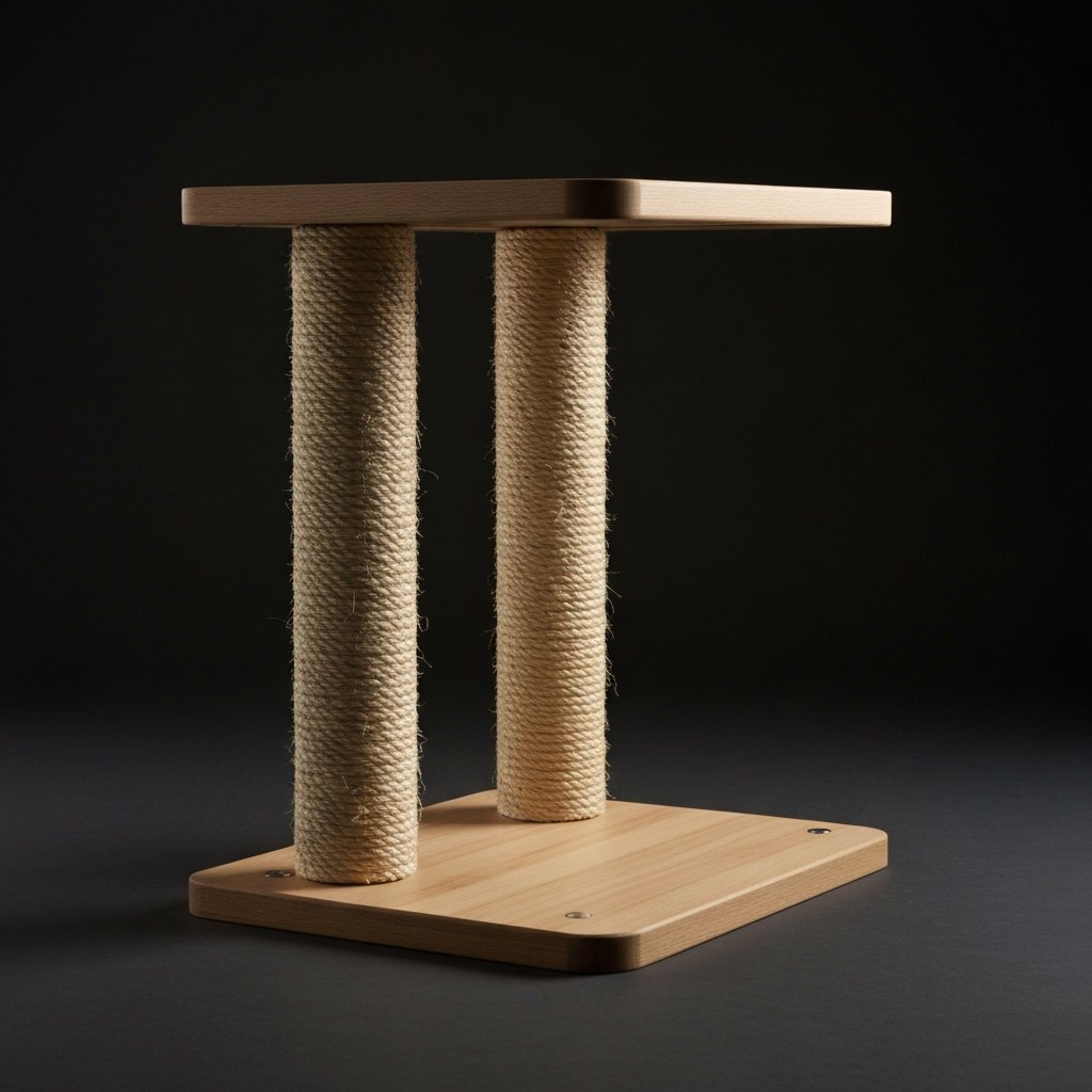 PETEPELA Katzenbaum Kratzbaum mit Sisal-Seil